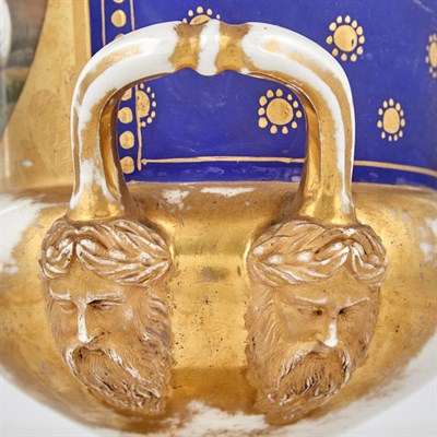 Lot 338 - Two Continental Porcelain Gilt and...