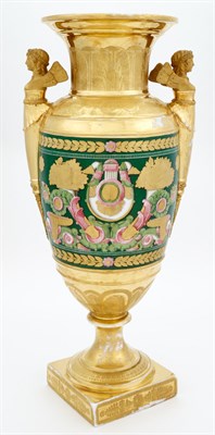 Lot 156 - Russian Porcelain Two-Handled Vase Circa 1830...
