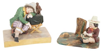 Lot 177 - Two Continental Porcelain Groups 19th century...