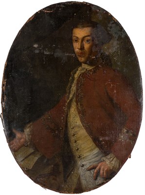 Lot 24 - Continental School 18th Century Portrait of a...