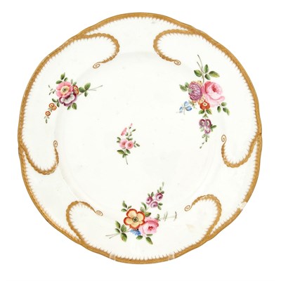 Lot 379 - Sèvres Style Feuilles-de-Choux Porcelain...