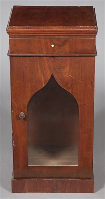 Lot 406 - Gothic Revival Mahogany Pedestal Cabinet...
