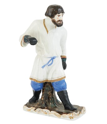 Lot 121 - Russian Porcelain Figure of a Fisticuffs...