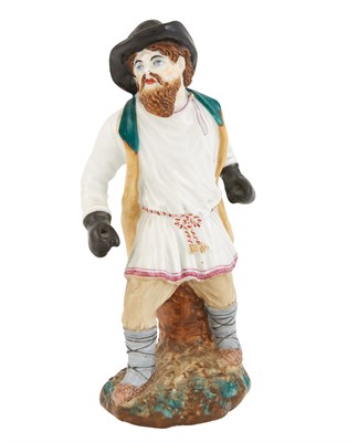 Lot 122 - Russian Porcelain Figure of a Fisticuffs...