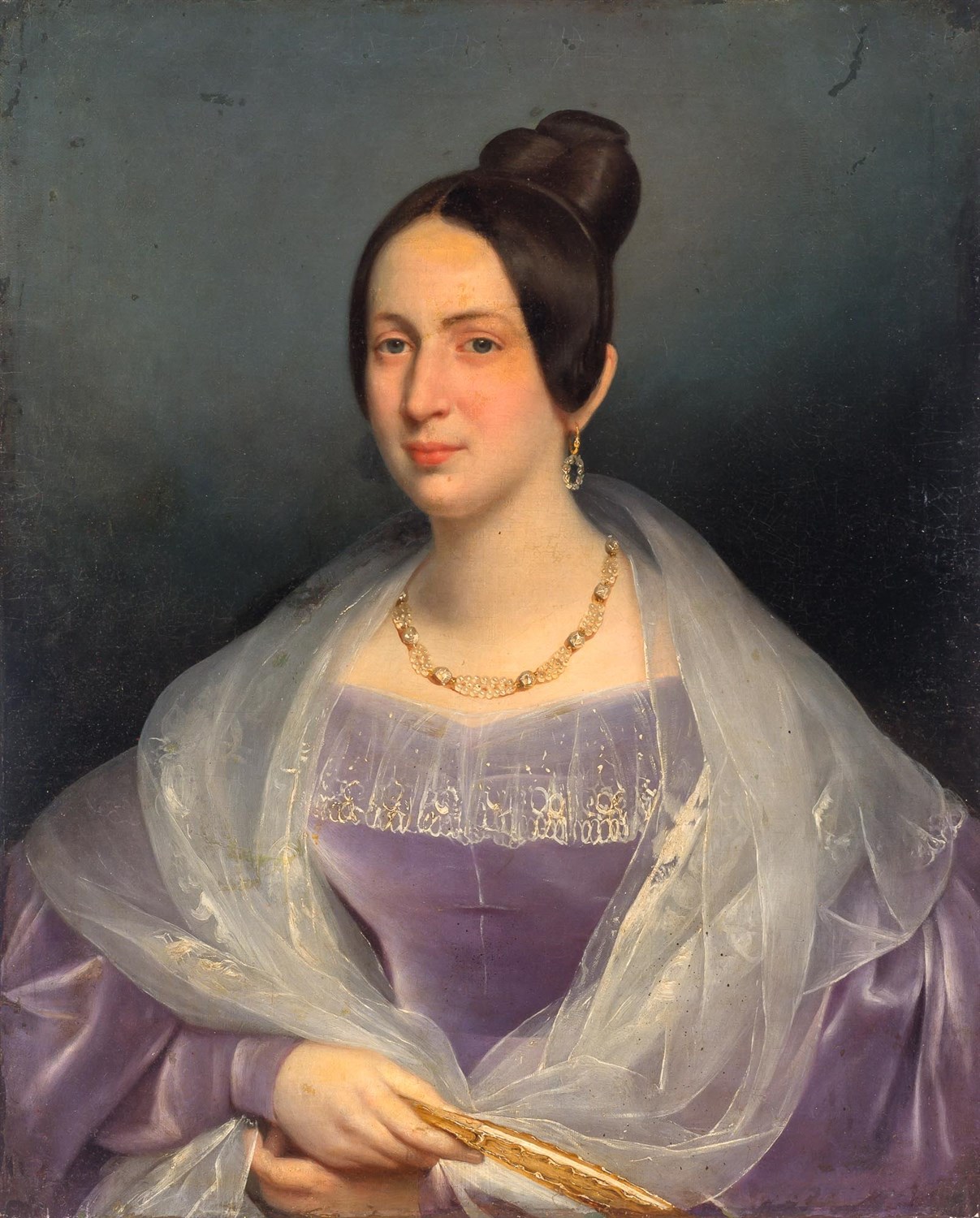 Lot 99 - Russian School 19th Century Portrait of a Lady...
