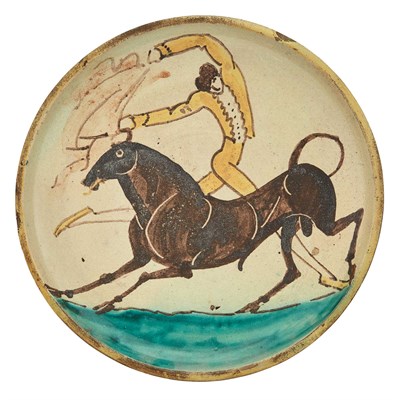 Lot 176 - William Hunt Diederich Hand-Painted and Glazed...