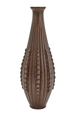 Lot 192 - Guilleré Art Deco Patinated-Bronze Vase With...