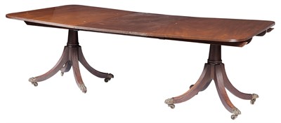 Lot 266 - Regency Style Mahogany Double Pedestal...