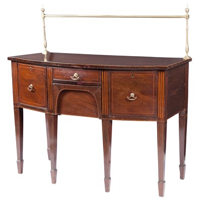 Lot 289 - George III Brass-Mounted Inlaid Mahogany...