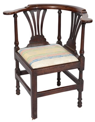 Lot 229 - Provincial Mahogany Corner Chair