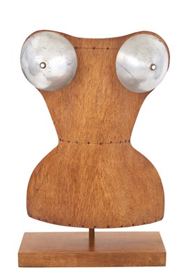 Lot 236 - Aluminum and Bentwood Mannequin Bust of a...