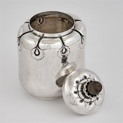 Lot 272 - Georg Jensen Sterling Silver and Wood Tea...