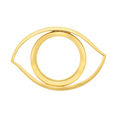 Lot 251 - Gold-Plated Magnifying Glass, Hermès, Paris