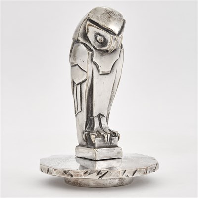 Lot 163 - Edouard Marcel Sandoz Art Deco Nickelled...