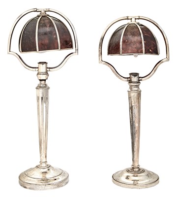 Lot 264 - Assembled Pair of Tonelli Art Deco Silver and...