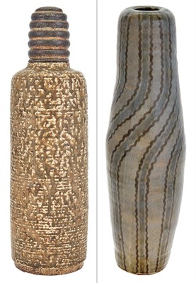 Lot 193 - Two Paul Beyer Art Deco Glazed Stoneware Vases...