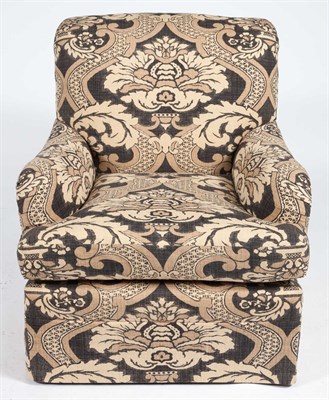 Lot 445 - Pair of Upholstered Club Chairs