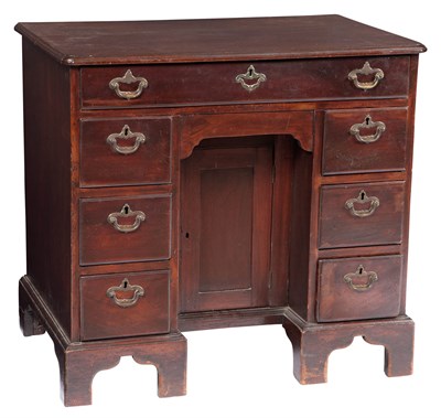 Lot 304 - George III Style Mahogany Kneehole Desk Height...