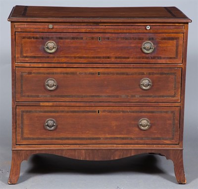 Lot 454 - George III Inlaid Mahogany Chest of Drawers...