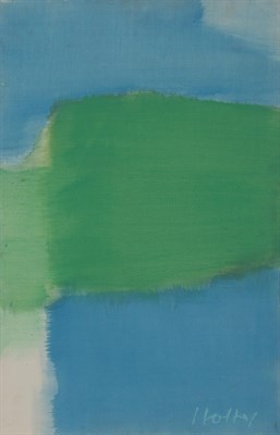 Lot 24 - Carl Holty Untitled (pair) Signed (ll) and...