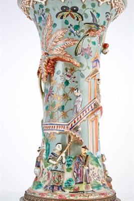 Lot 218 - Chinese Export Celadon Glazed Porcelain Vase...