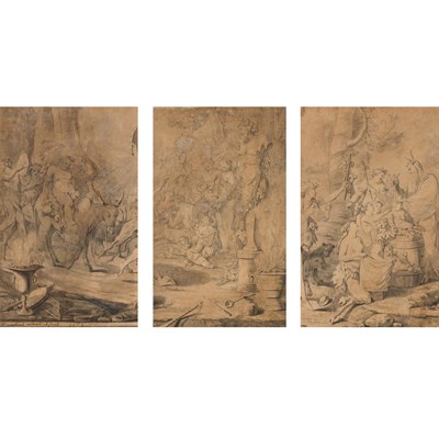 Lot 60 - French School 18th Century The Triumph of...