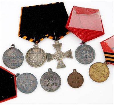 Lot 126 - Group of Eight Russian Medals Including three...