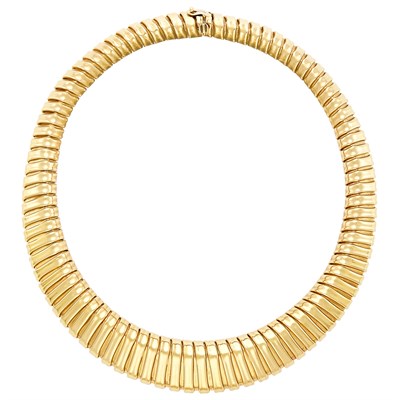 Lot 1116 - Gold Snake Link Necklace