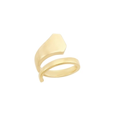 Lot 1149 - Gold Crossover Ring, Van Cleef & Arpels