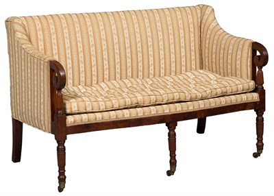 Lot 423 - Regency Mahogany Sofa Length 53 inches.