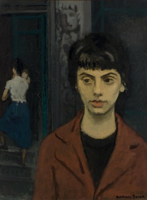 Lot 1078 - Raphael Soyer American, 1899-1997 The Green...