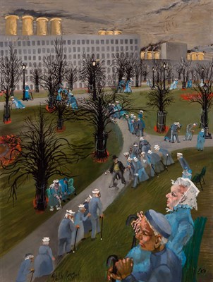 Lot 44 - Philip Evergood American, 1901-1973 Social...