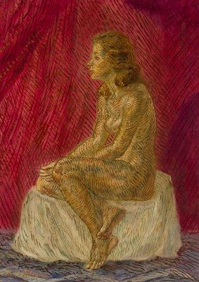 Lot 1076 - John French Sloan American, 1871-1951 Nude in...