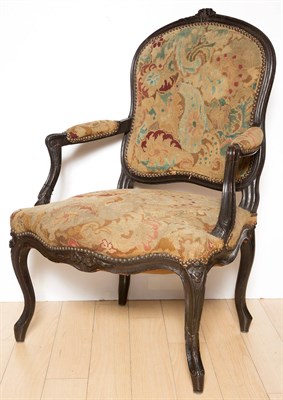 Lot 551 - Louis XV Style Needlepoint Upholstered Dark...