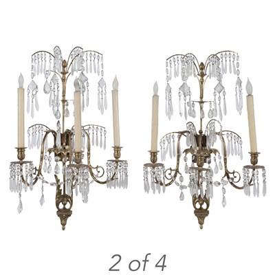 Lot 117 - Set of Four Russian Neoclassical Style...