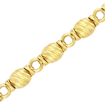 Lot 329 - Gold Link Bracelet
