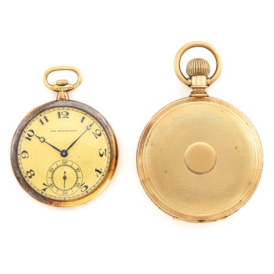 Lot 1597 - Gold Open Face Pocket Watch, Wm. Barthman, and Hunting Case Pocket Watch, Elgin