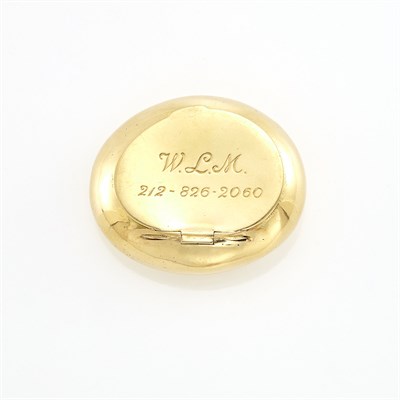 Lot 1125 - Gold Pill Box, Tiffany & Co., Schlumberger