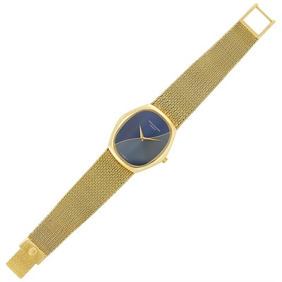 Lot 167 - Gentleman's Gold 'Eclipse' Wristwatch, Patek Philippe, Ref. 3858/1