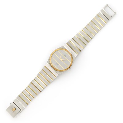 Lot 1572 - Gentleman's Gold and Stainless Steel 'Nine' Wristwatch, Concord