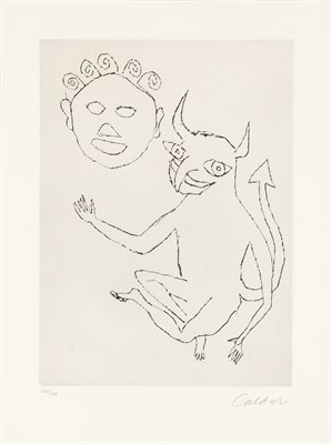 Lot 23 - Alexander Calder SANTA CLAUS Etching, 1974, on...
