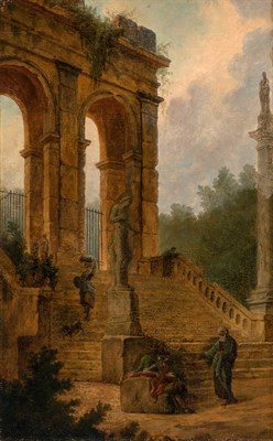 Lot 54 - Follower of Hubert Robert 19th Century A...