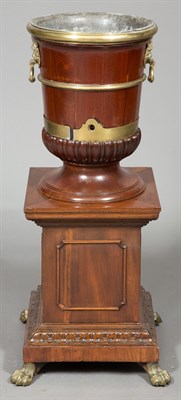 Lot 472 - George III Style Brass-Mounted Mahogany Wine...