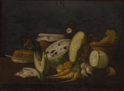 Lot 92 - Spanish School 18th/19th Century Still Life...