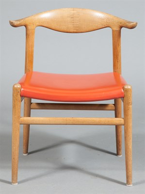 Lot 289 - Set of Eight Hans Wegner Upholstered Oak...