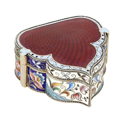 Lot 160 - Russian Silver-Gilt, Cloisonné and Guilloché...