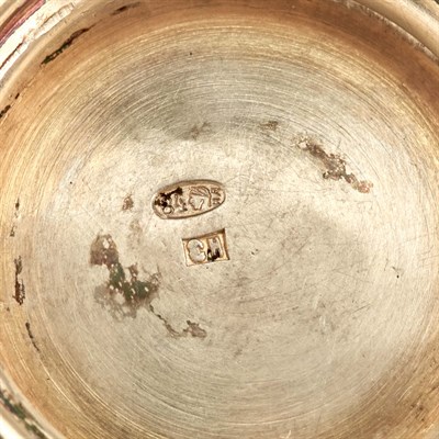 Lot 164 - Russian Silver-Gilt and Cloisonné Enamel Cup...