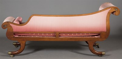 Lot 286 - Regency Brass-Inlaid Mahogany Recamier Circa...
