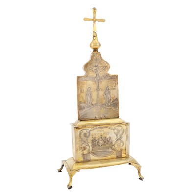 Lot 143 - Russian Silver-Gilt Tabernacle...