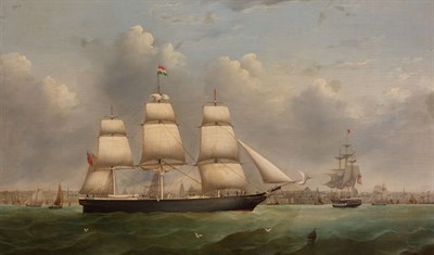 Lot 92 - English School 19th Century Ships Off a...